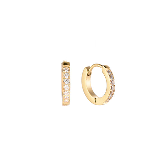 Classic Fine Diamond Hoops